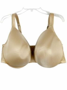 Cacique Smooth Lightly Lined Full Coverage Beige Nude Bra Underwire Size 48DD